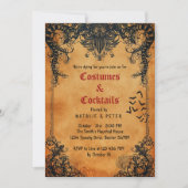 Invitation Costumes & Cocktails Fête Halloween en (Devant)