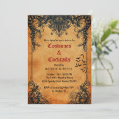 Invitation Costumes & Cocktails Fête Halloween en (Debout devant)