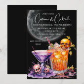 Invitation Costumes & Cocktails Halloween (Devant / Derrière)