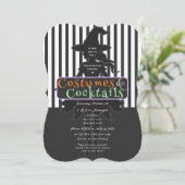 Invitation Costumes & Cocktails Halloween Boire jusqu'aux sor (Debout devant)