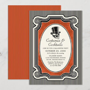 Invitation Costumes Cocktails Soirée Halloween