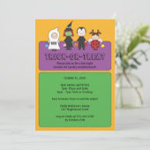 Invitation Costumes d'Halloween Trick ou Soigner Party (Debout devant)