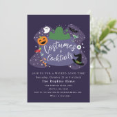 Invitation Costumes et cocktails Cauldron Halloween Party (Debout devant)