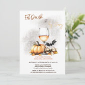 Invitation Costumes et cocktails citrouille Halloween (Debout devant)