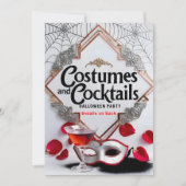 Invitation Costumes et cocktails élégants Fête d'Halloween (Devant)