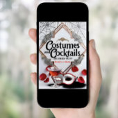 Invitation Costumes et cocktails élégants Fête d'Halloween