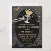Invitation Costumes et cocktails Fête d'Halloween pour adulte (Devant)