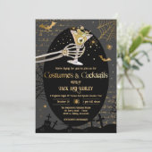 Invitation Costumes et cocktails Fête d'Halloween pour adulte (Debout devant)
