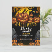 Invitation Costumes et cocktails Fête d'Halloween pour adulte (Debout devant)