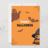 Invitation Costumes et cocktails Fête d'Halloween pour adulte (Dos)