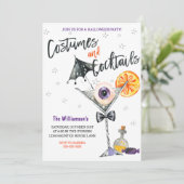 Invitation Costumes et cocktails Halloween (Debout devant)