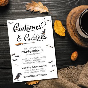 Invitation Costumes et Cocktails Halloween