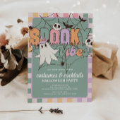 Invitation Costumes et cocktails Retro Halloween Party