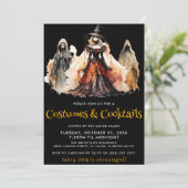 Invitation Costumes et cocktails sorciers & fantômes Fête d'H (Debout devant)