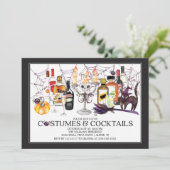 Invitation Costumes et cocktails uniques Fête d'Halloween (Debout devant)