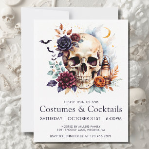 Invitation Costumes gothiques et cocktails Halloween