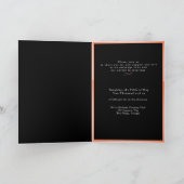 Invitation Costumes gris Pêcher Roses et Cravates florales (Intérieur)