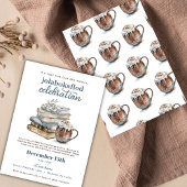 Invitation Cosy Book Exchange Jolabokaflod Fête de vacances