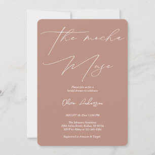 Invitation Cosy Chic La Fête des mariées Mocha Muse