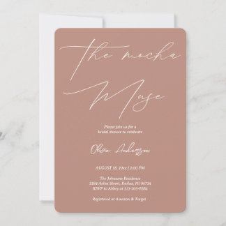 Invitation Cosy Chic La Fête des mariées Mocha Muse