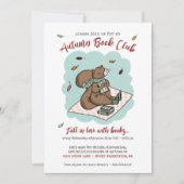 Invitation Cosy Fall Book Club (Devant)