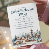 Invitation Cosy hiver Noël Cosy Cookie Exchange Party