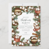 Invitation Cosy Hot Cocoa Mug Joyeux Noël (Devant)