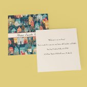 Invitation Cosy Hygge Village Nordic Folk Art, personnalisé