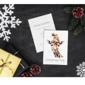 Invitation Cosy Safari Noël, personnalisé