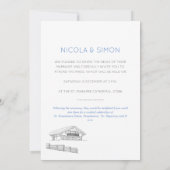 Invitation Cosy Ski Lodge Couple In Love Snowy Mountaintops (Dos)