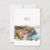 Invitation Côte d'Azur France Destination Insérer INFO Détail (Dos)