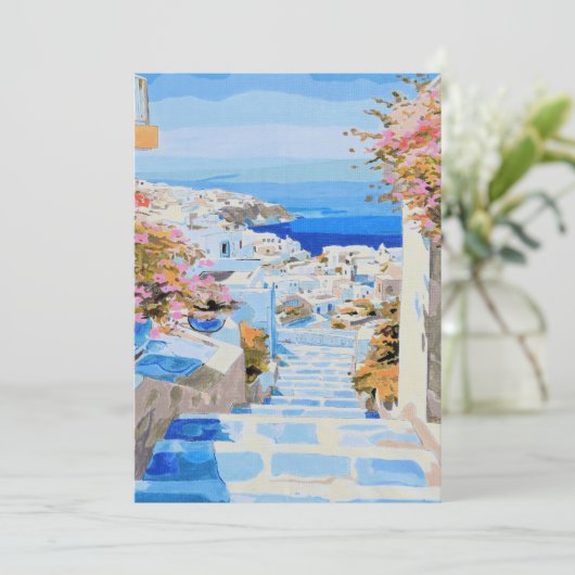 Invitation Côte grecque (Debout devant)