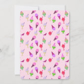 Invitation Côtes du Parti social de la crème glacée (Dos)