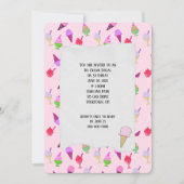 Invitation Côtes du Parti social de la crème glacée (Devant)