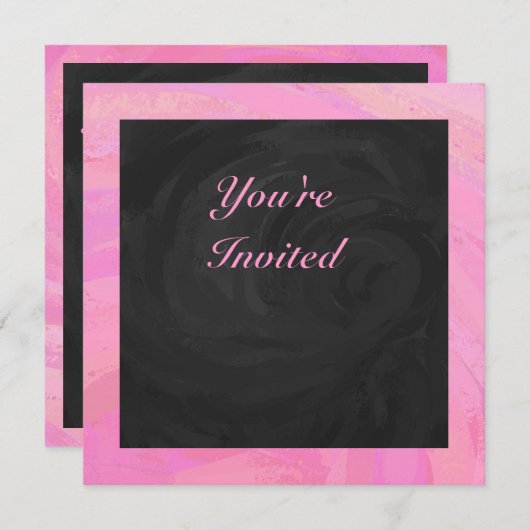 Invitation Coton Candy (Devant / Derrière)