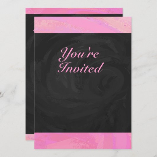 Invitation Coton Candy (Devant / Derrière)