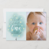 Invitation Coton rose bonbon sucré garçon 1er anniversaire Ph (Devant)