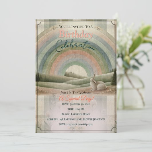 Invitation Cottage Arc-en-Ciel (Debout devant)