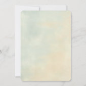 Invitation Cottage Chic Rose Vintage Mariage (Dos)