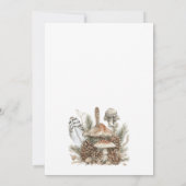 Invitation Cottage forestier enchanté 1er anniversaire (Dos)