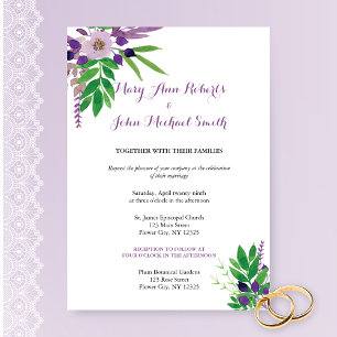 Invitation Cottage Garden Mariage de verdure