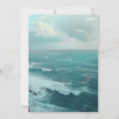 Invitation Cottage médiéval sur une falaise (Dos)