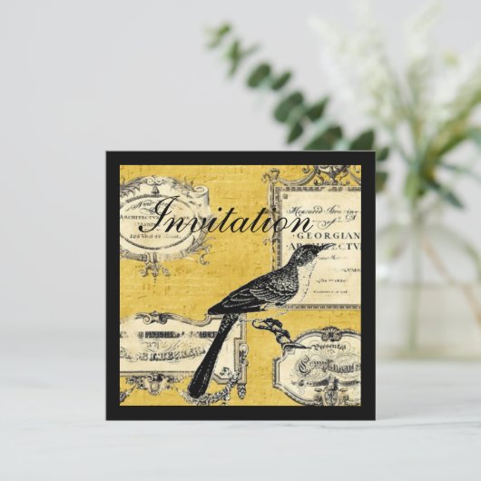 Invitation cottage rustique chic de campagne (Debout devant)
