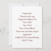 Invitation Cottage Scones | Charme cosy (Dos)