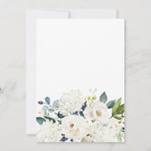 Invitation Cottage White Floral 75e fête d'anniversaire (Dos)