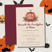 Invitation Cottagecore Halloween Citrouille