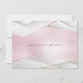 Invitation Cotton Candy Rose Facettes de Perle Report de la D (Dos)