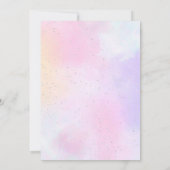 Invitation Cotton Candy Watercolor Girls 9th Birthday Balloon (Dos)