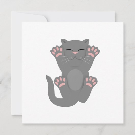 Invitation Couchage de chat (Devant)