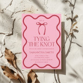 Invitation Couche de la Cravate de noeud Fête des mariées ros